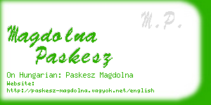 magdolna paskesz business card